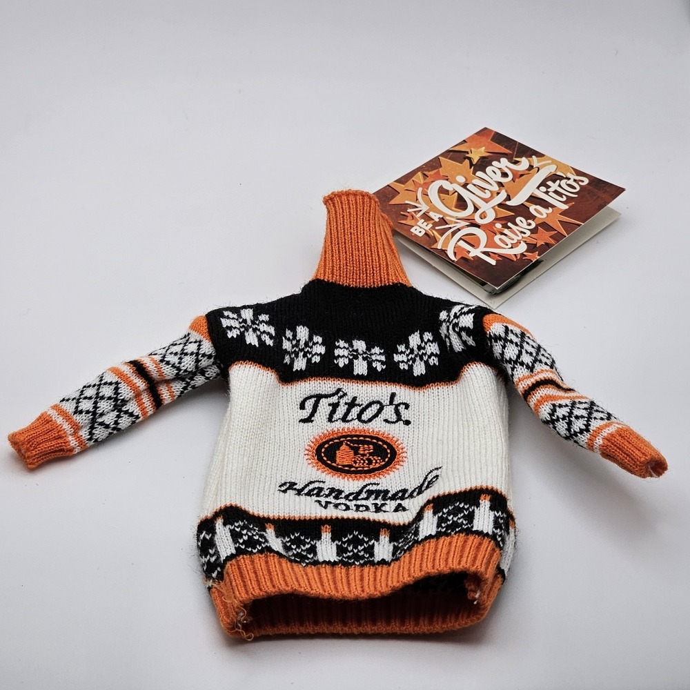 Tito's Handmade Fall Turtleneck Bottle Sweater New With Tags